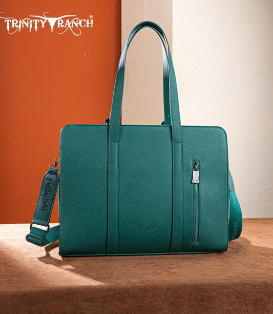 Teal Montana West Genuine Cowhide Concealed Carry Large Tote/ Crossbody