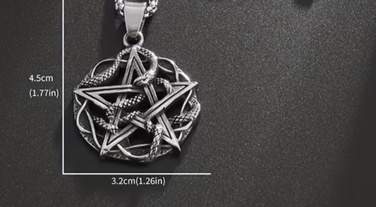 Snake Pentacle necklace