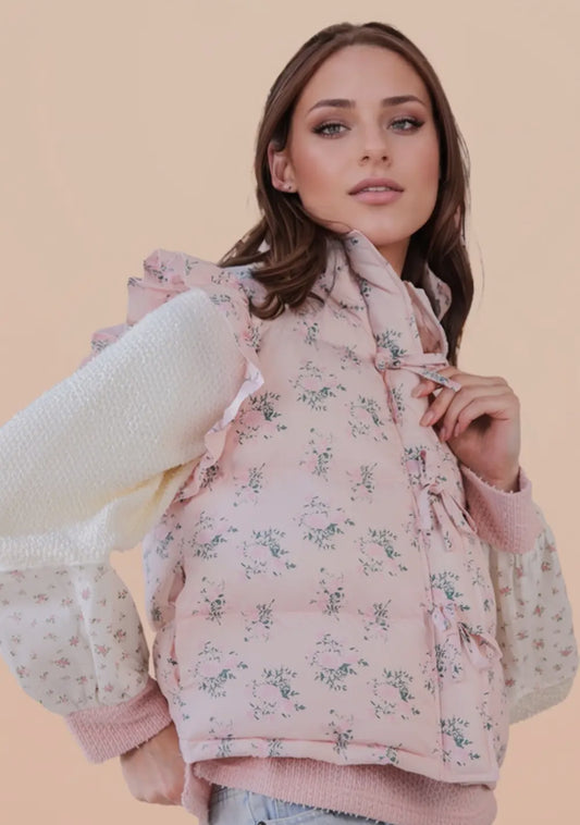 Bow Ruffle Vest