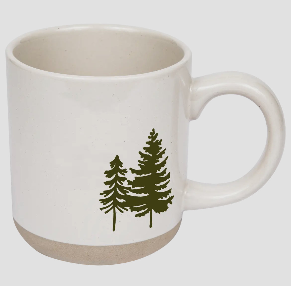 Green Trees Stoneware Mug