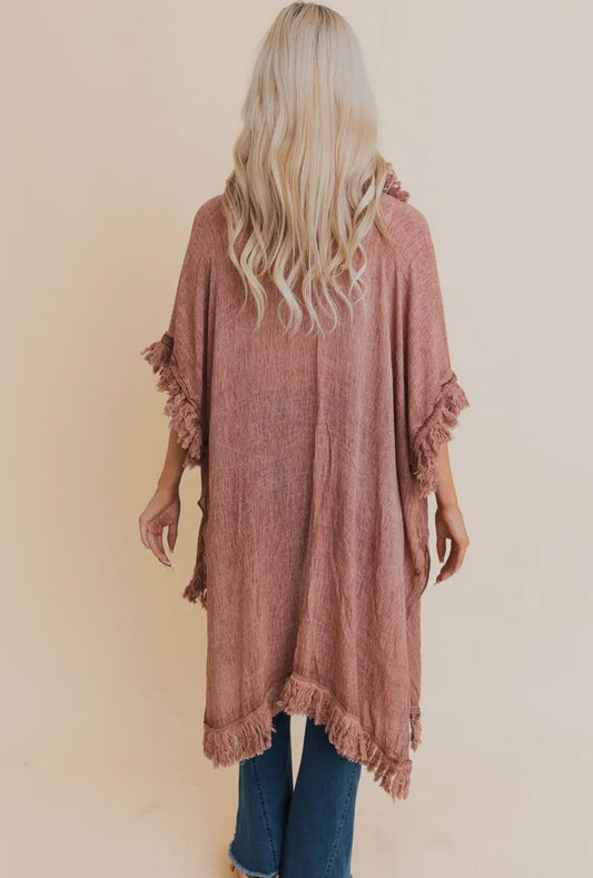 Fringe Ruffle Kimono