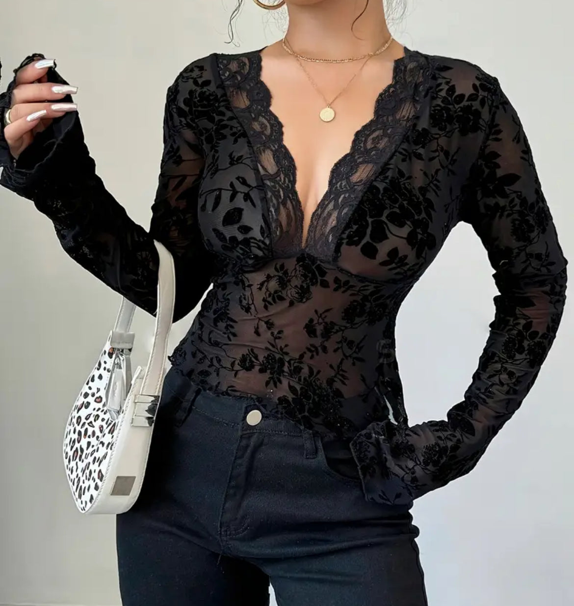 Lolita Lace V Neck Top
