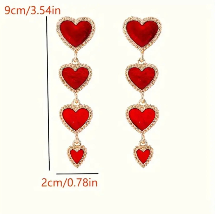 Heart Dangle earrings