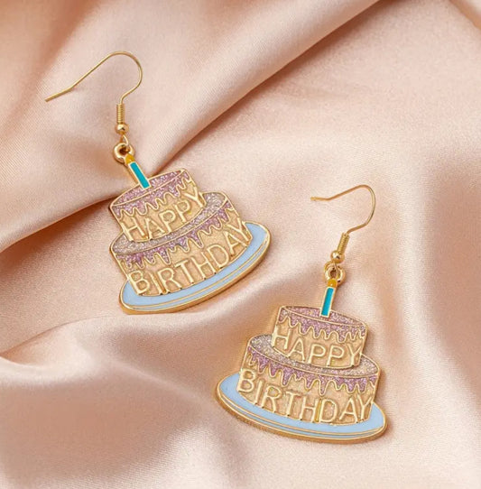 Birthday Cake Earrings