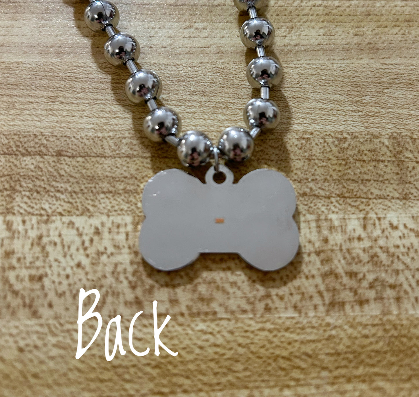 Brat Dog Bone necklace: Black