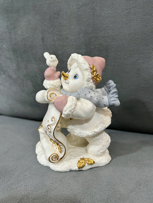 Porcelain Snowman