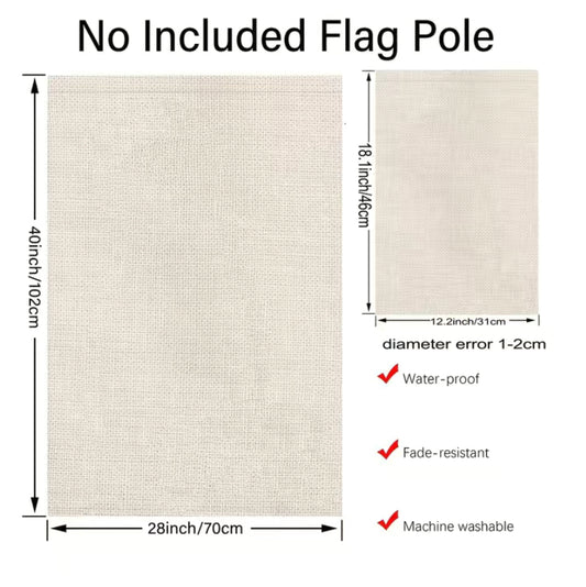 Winter Tractor Garden Flag