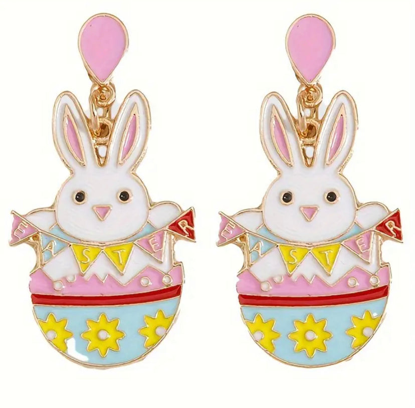 Surprise Bunny! Easter Earrings
