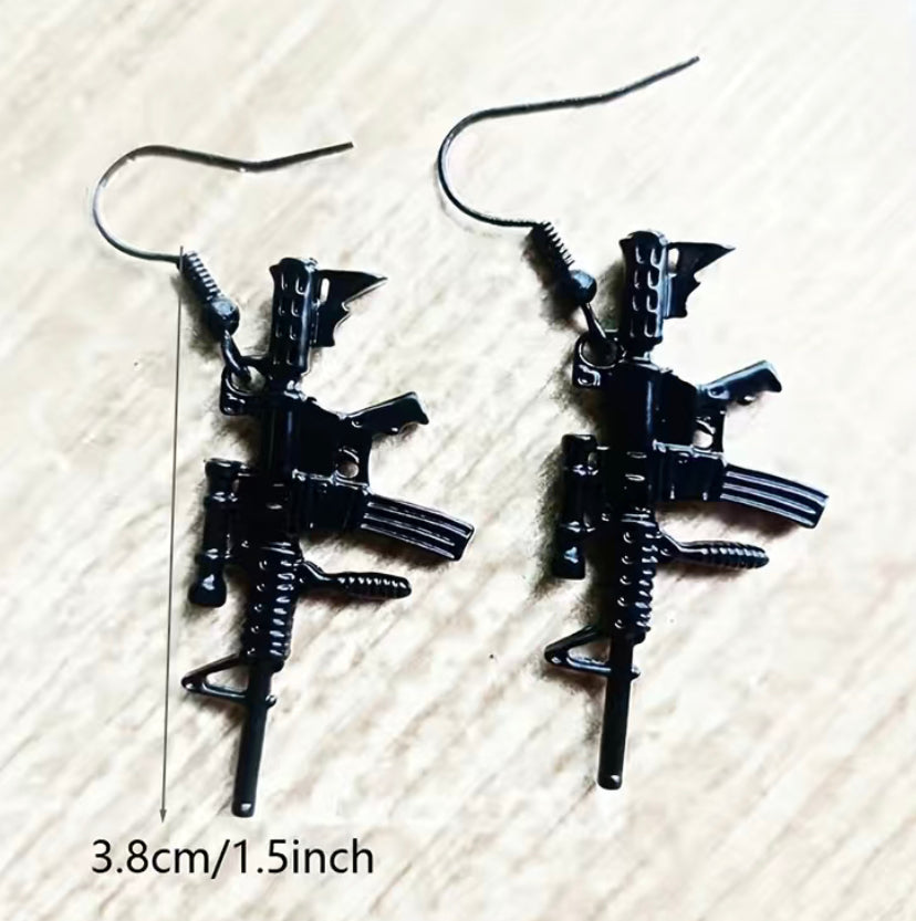 Gun earrings