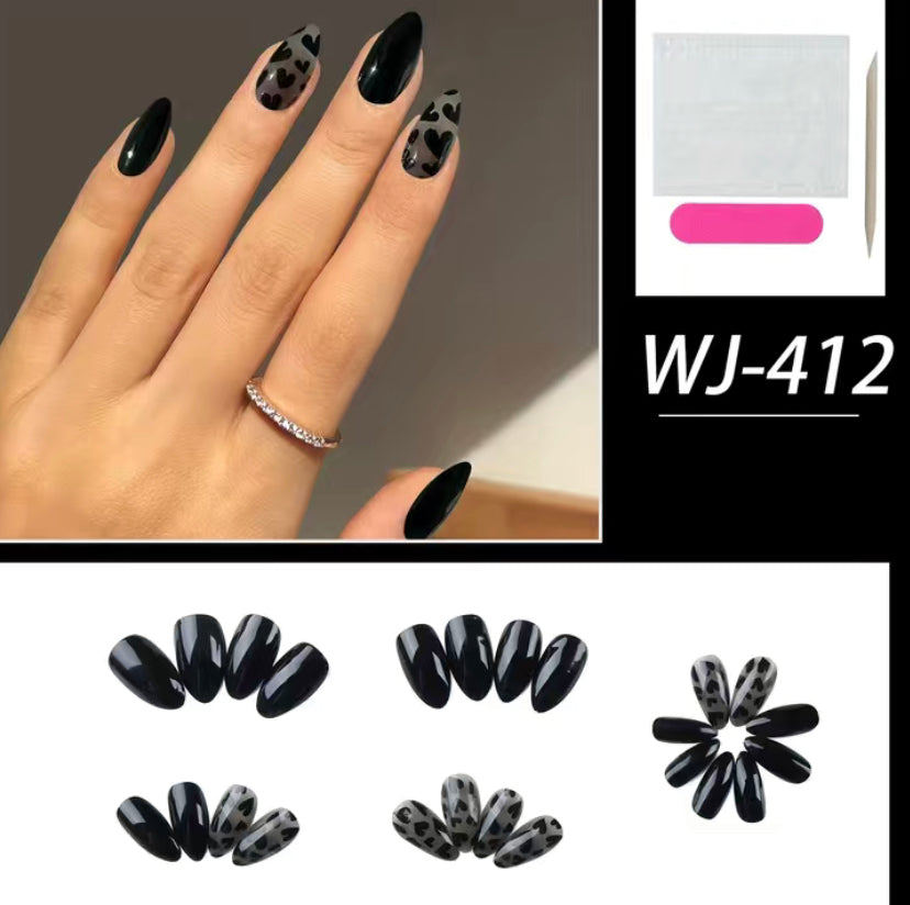 Dark Heart Nails