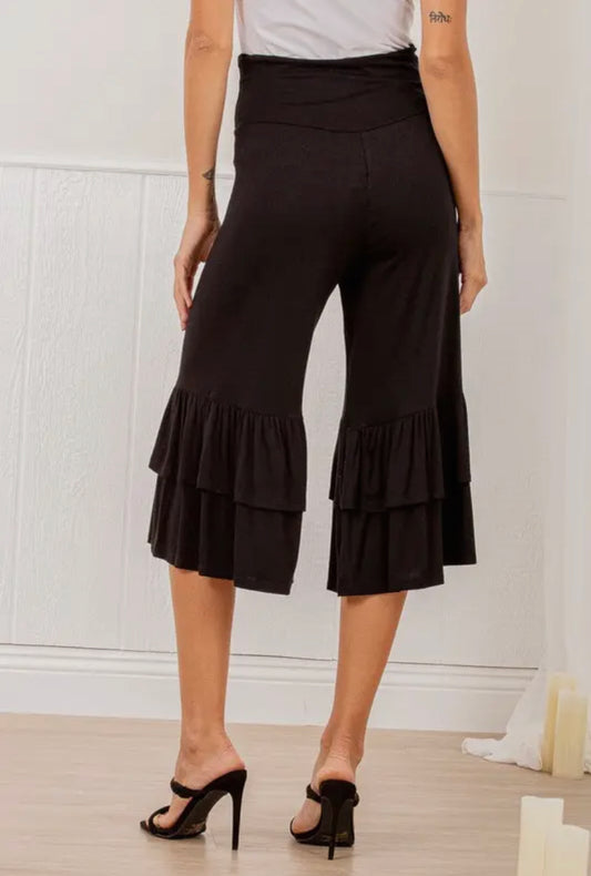 Romona Ruffle Crop Pants