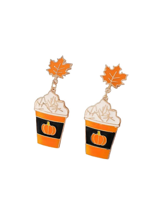 Pumpkin Latte Earrings
