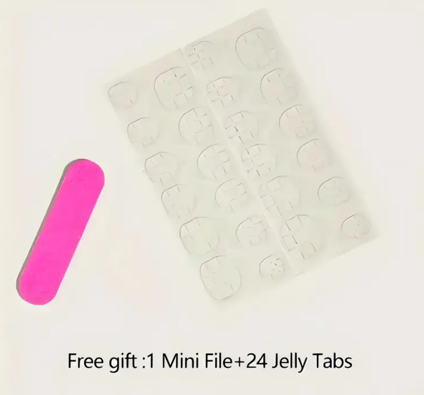 Cherry French Tip Nails