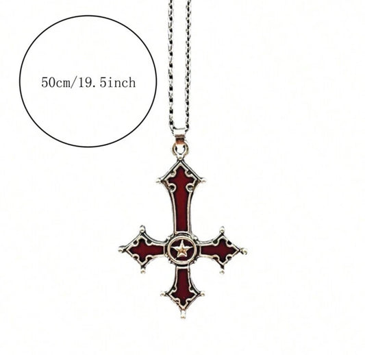 Inverted Cross Necklace
