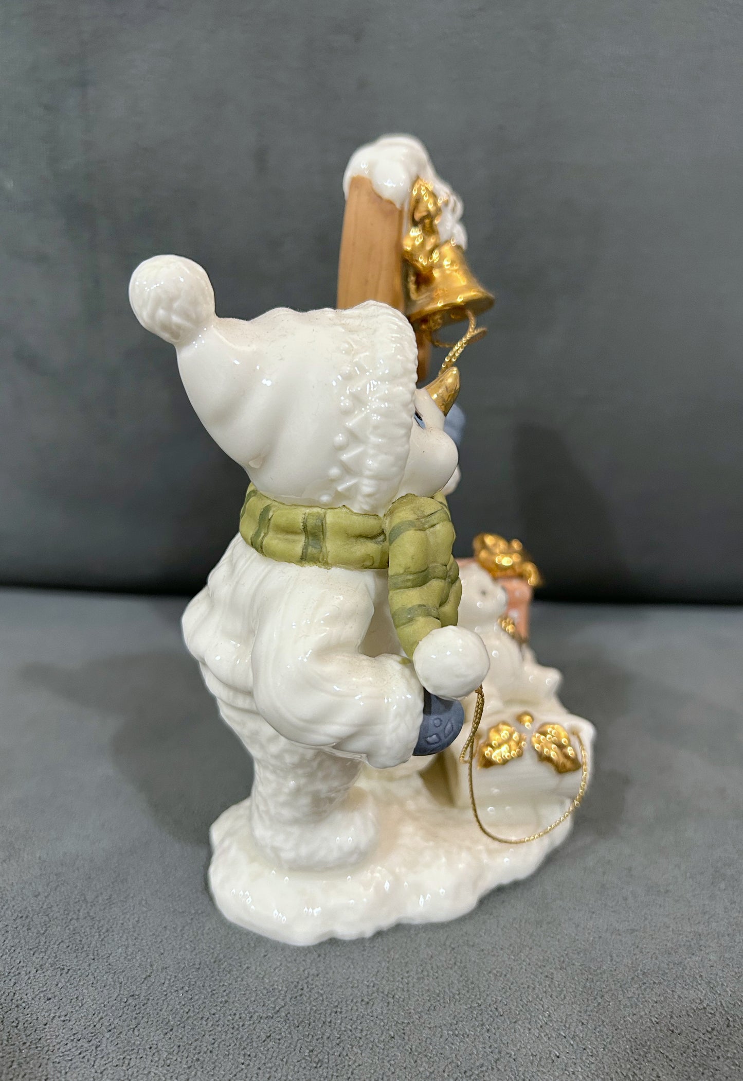 Porcelain Snowman w/bell