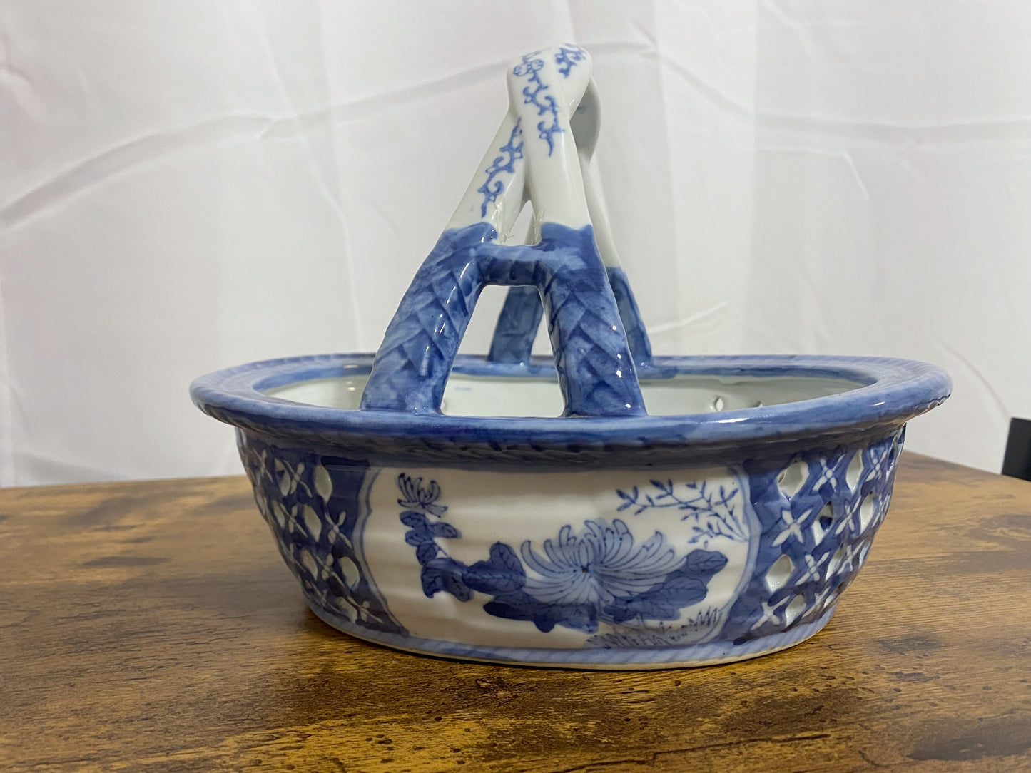 French Country Porcelain Basket