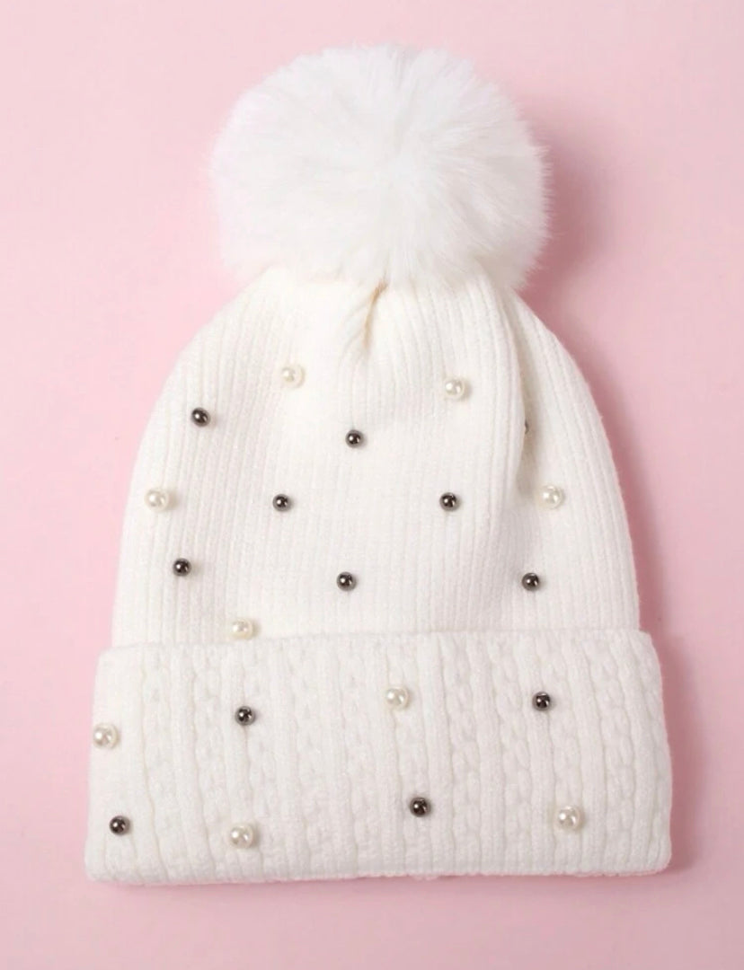 Snowbunny Glam pearl Beanie