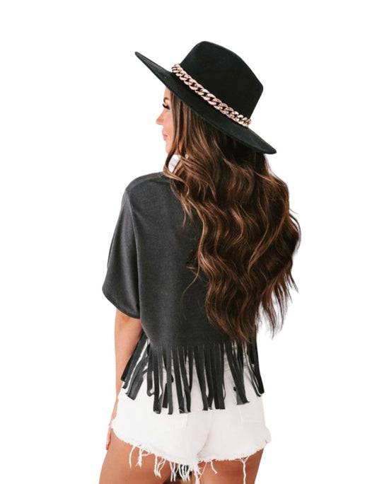 Cowgirl Fringe Crop Top