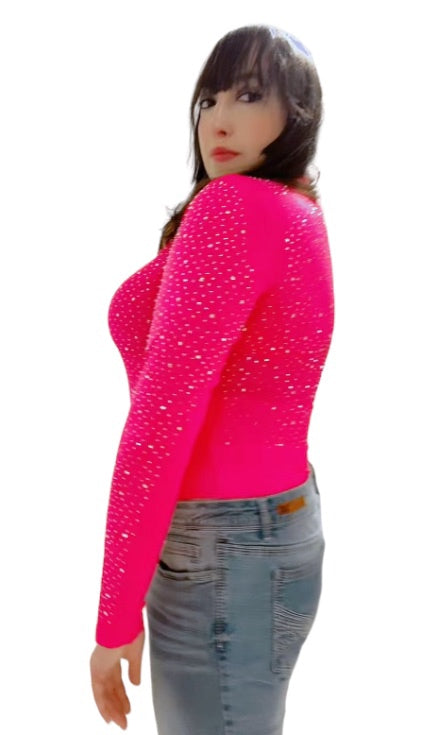 Sassy Diva Rhinestone Bodysuit