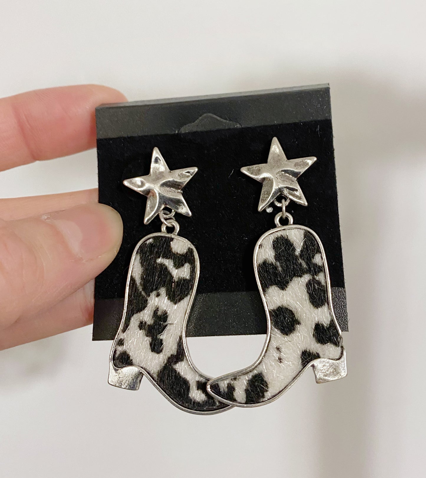Western Cowboy boot earrings