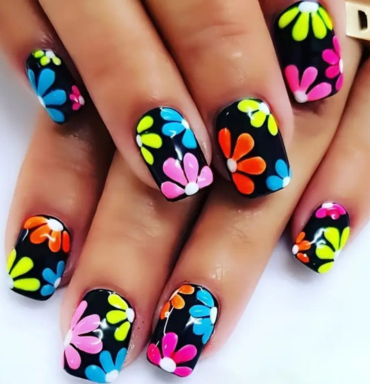 Spring Floral Nails