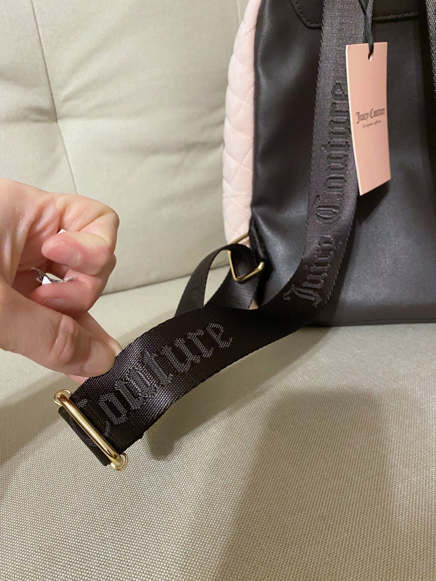 Juicy Couture pink backpack