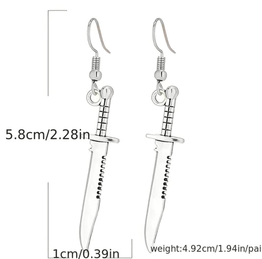 Dagger earrings