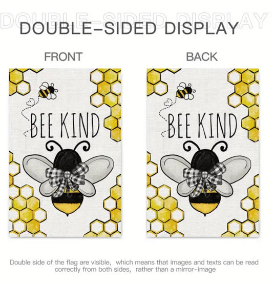 Bee Kind Garden Flag