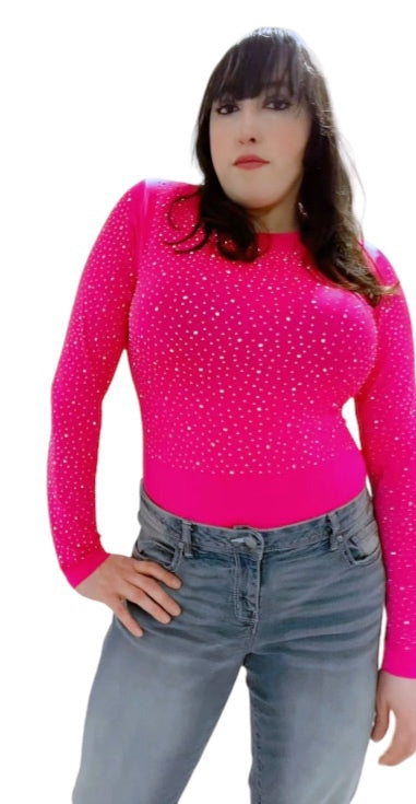 Sassy Diva Rhinestone Bodysuit