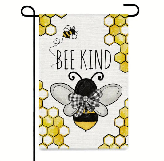 Bee Kind Garden Flag