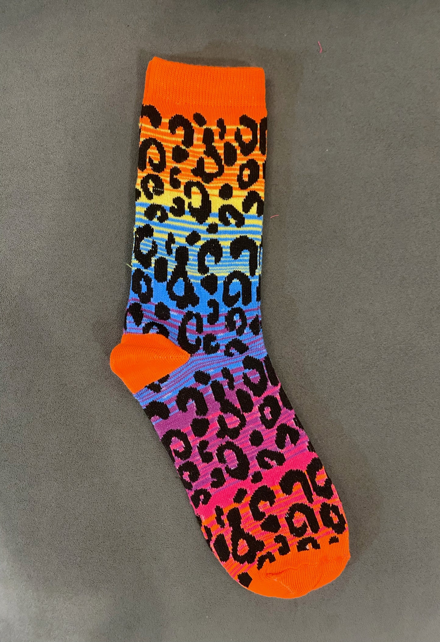 Colorful leopard socks