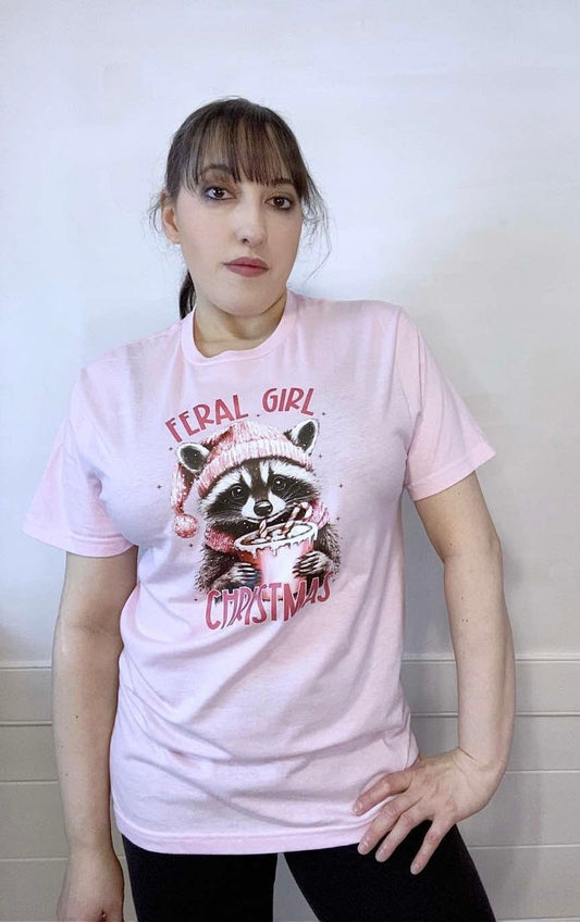 Feral Girl Christmas Graphic Tee