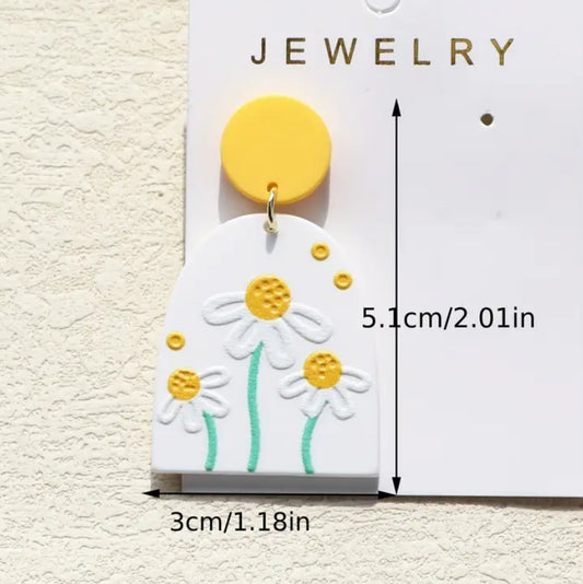 Flower Daisy Earrings