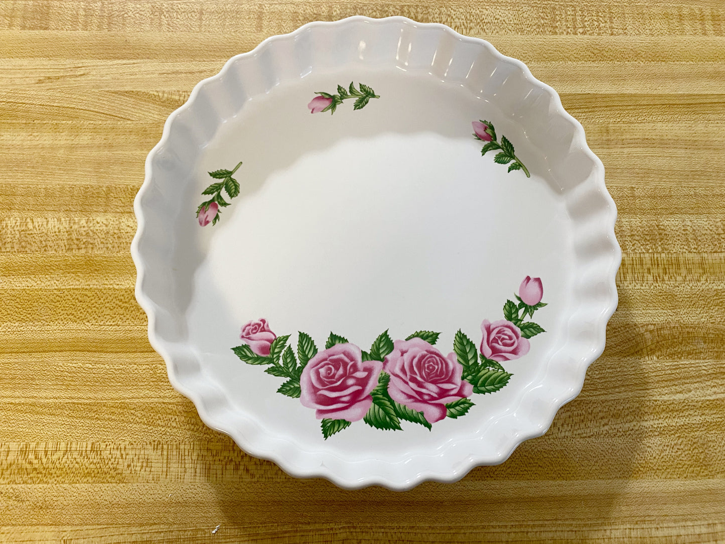 Rose pie plate by Christineholm