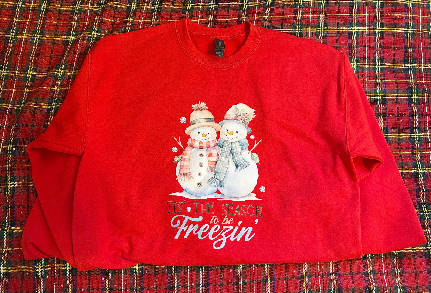 Snowmen Tis the Season Sweatshirt