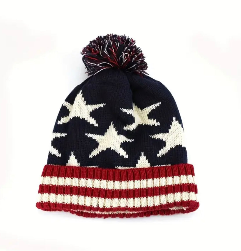 Stars and stripes beanie