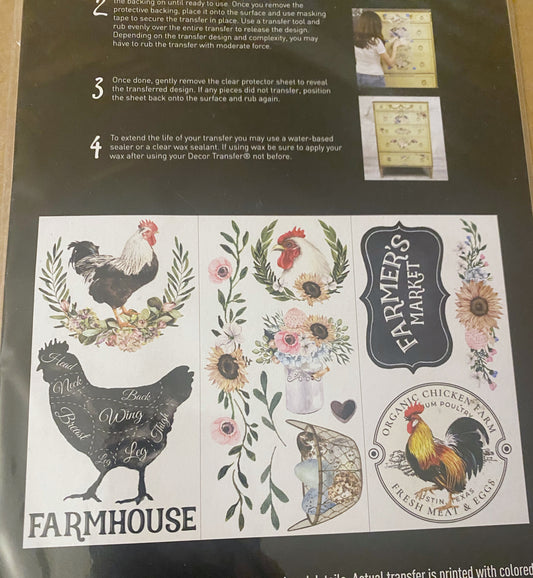 Morning Farmhouse Furniture Transfers