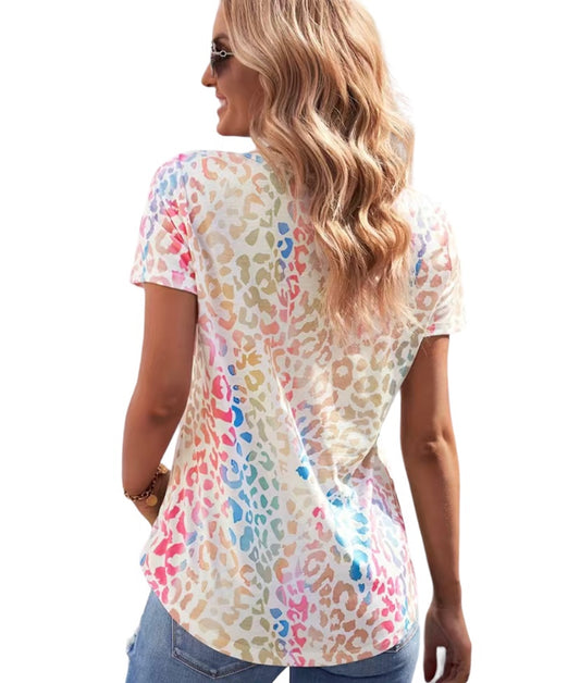 Colorful Cheetah Top