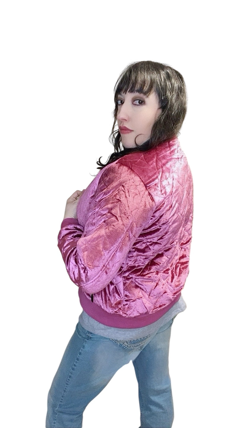 Cozy Quilted Jacket: purple