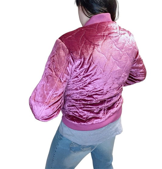 Cozy Quilted Jacket: purple