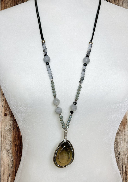 Boho Teardrop Necklace