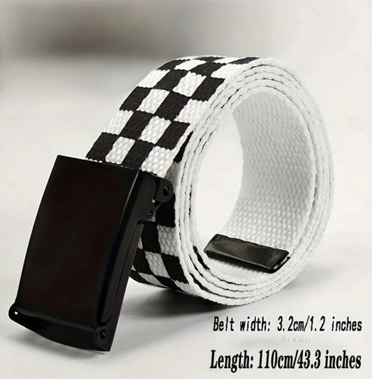 Checkered Punk Belt