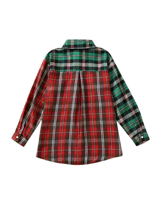 Double Color Plaid Shirt