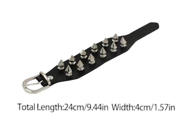 Spike bracelet, double row