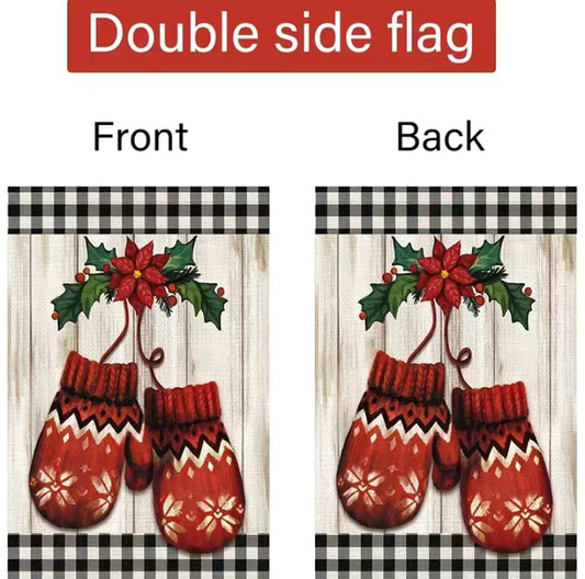 Winter Mittens garden flag
