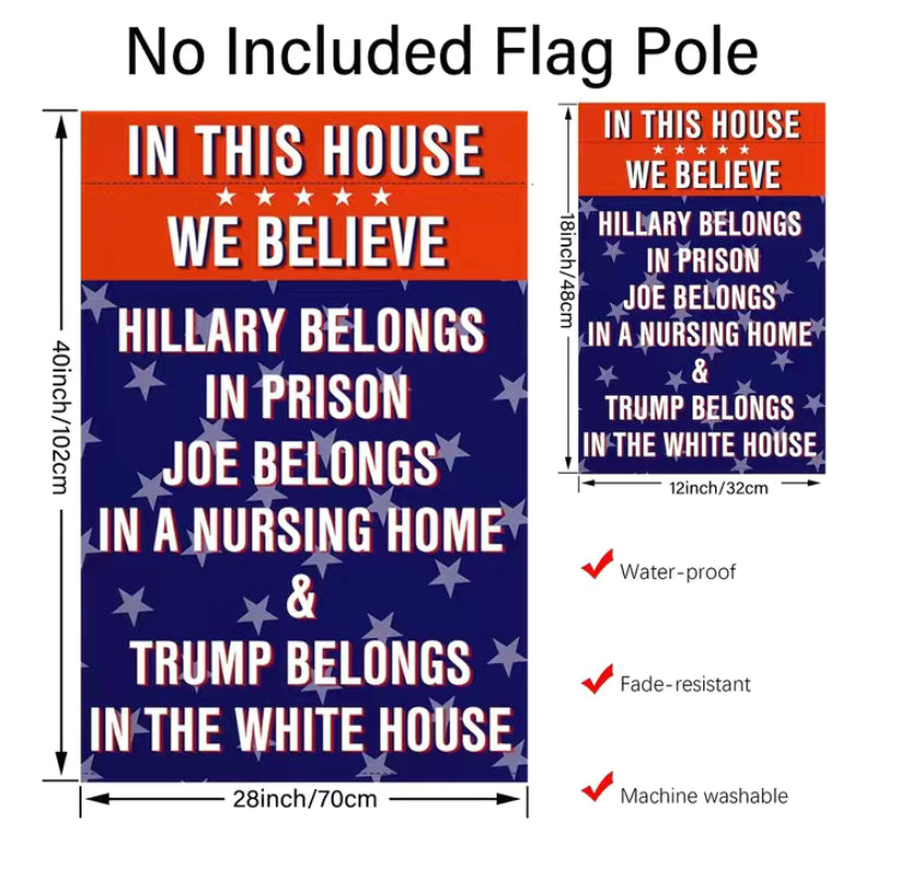 In This House garden flag