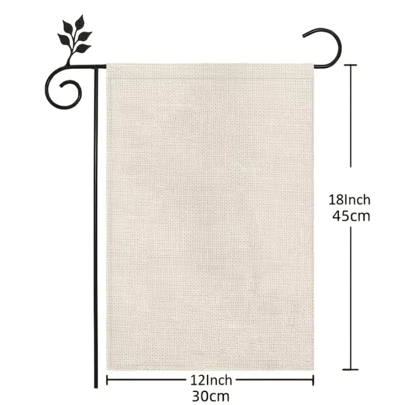 Birdhouse garden flag