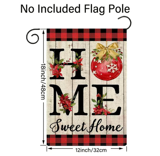 Holiday Home sweet home garden flag