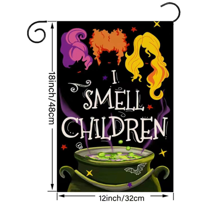 Halloween I smell children garden flag