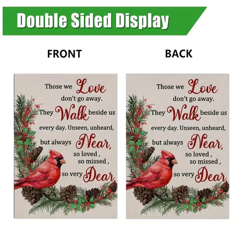 Cardinal: Those we Love Garden Flag